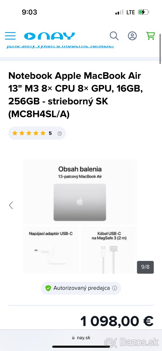 13.6 palcový MacBook Air