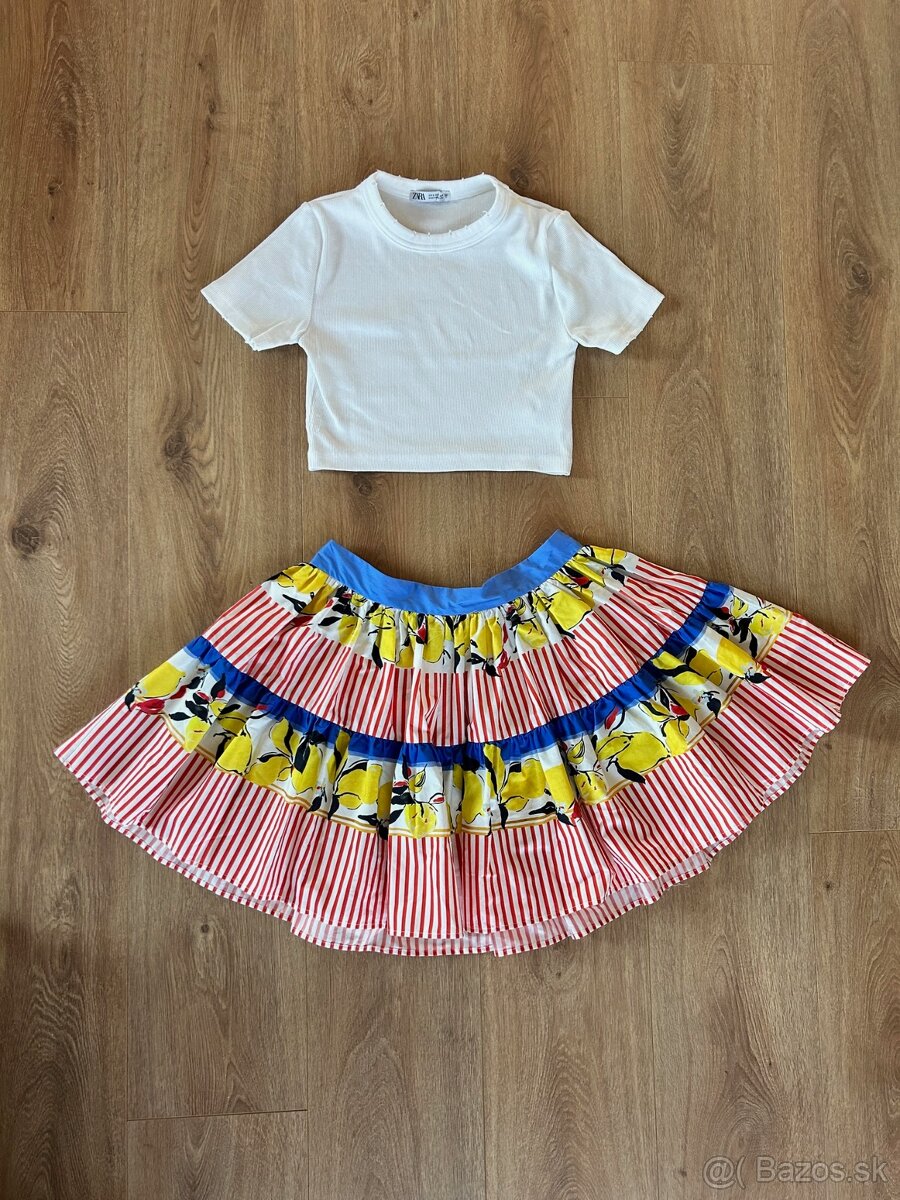 Farebná mini sukňa ZARA veľ. S