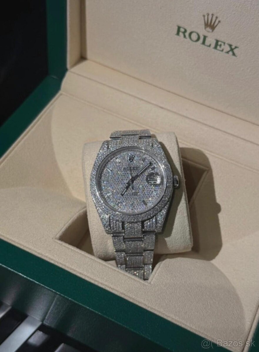 Rolex Datejust Oyster Full Iced Out