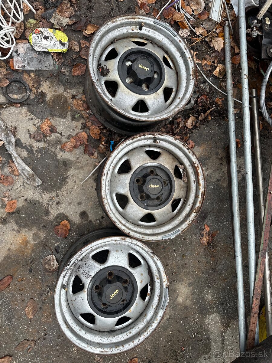 Wrangler YJ plechové disky - origo