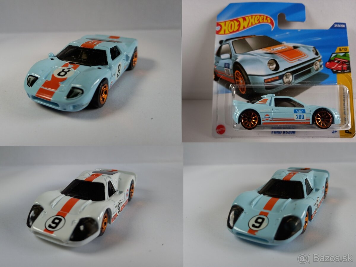 HOT WHEELS - FORD GT40,GT40 Mk.IV, RS200-GULF