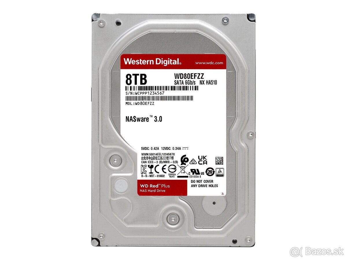 P: WD Red Plus 8TB - este rok v zaruke