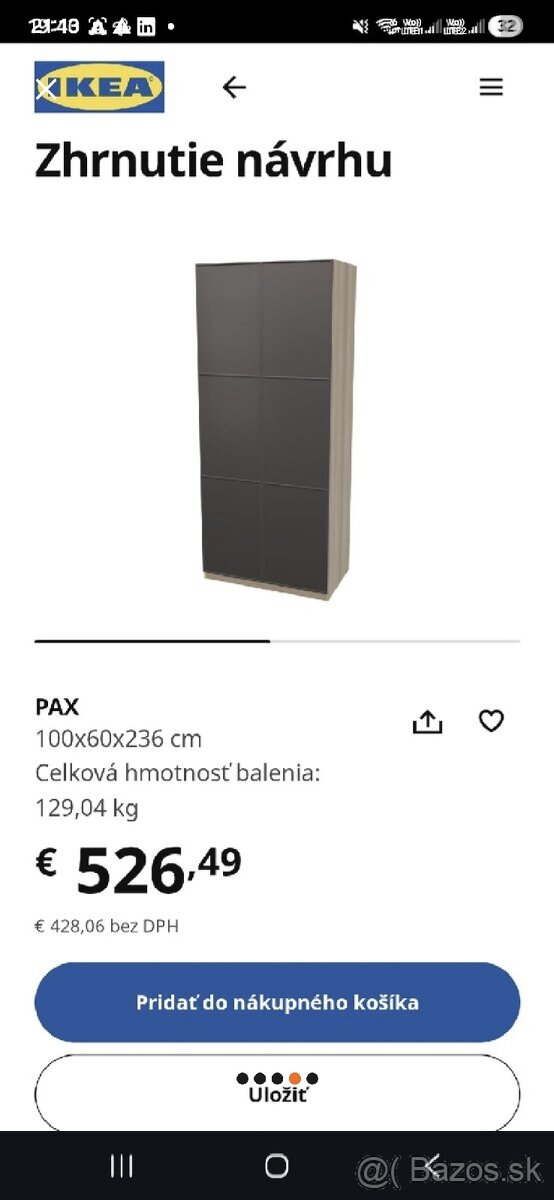 Ikea skrina Pax