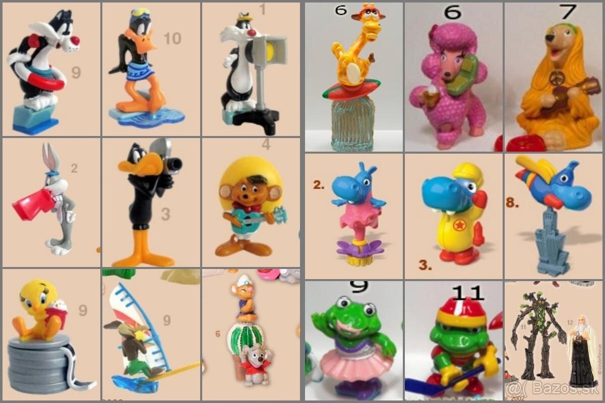 Kinder figúrky - kúpim alebo vymením