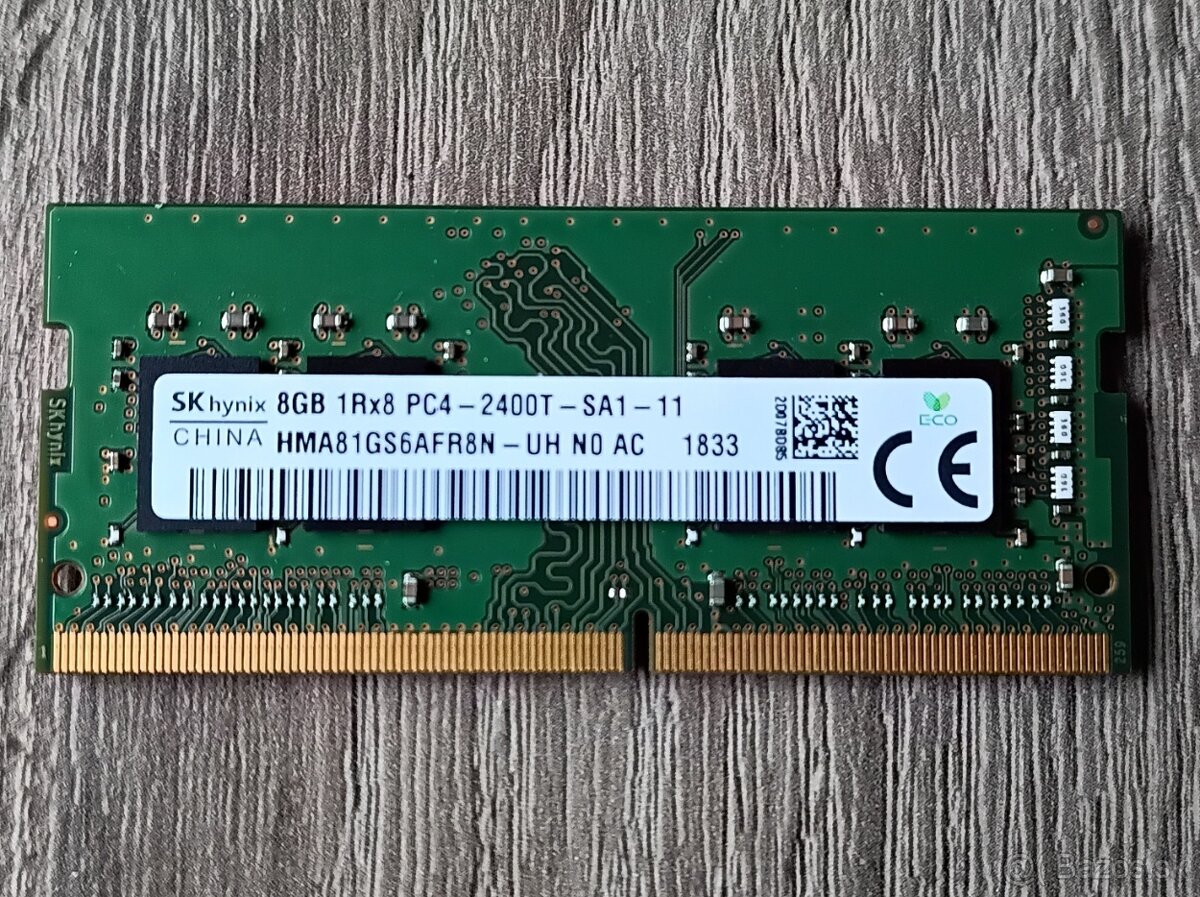 8GB Kingston, SkHynix - SoDimm 1Rx8 DDR4