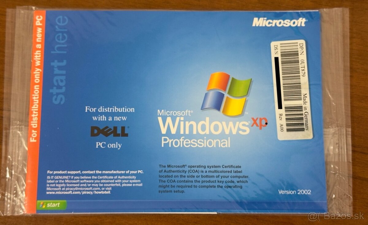 🖥️ Windows XP Professional – Nový, originálne zabalený