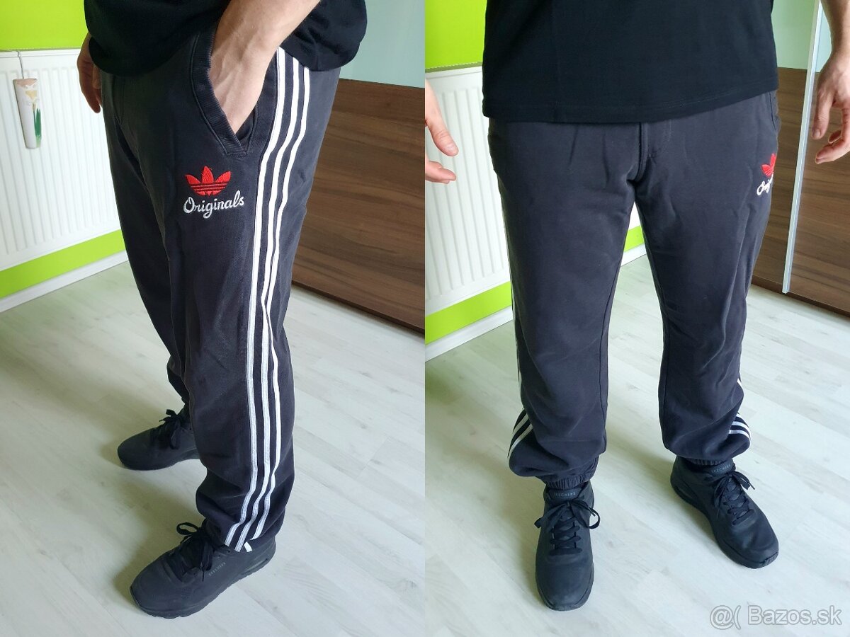 Tepláky pánske, zn. Adidas Originals - tmavošedé