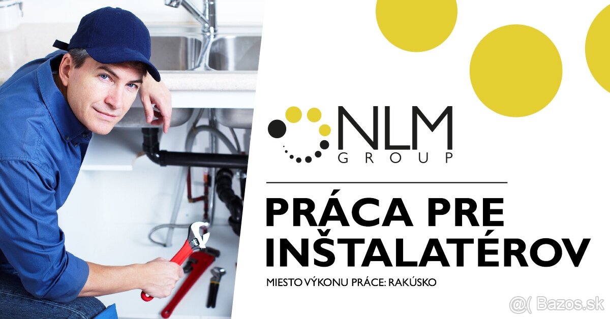 Práca pre inštalatérov - RAKÚSKO 27 €