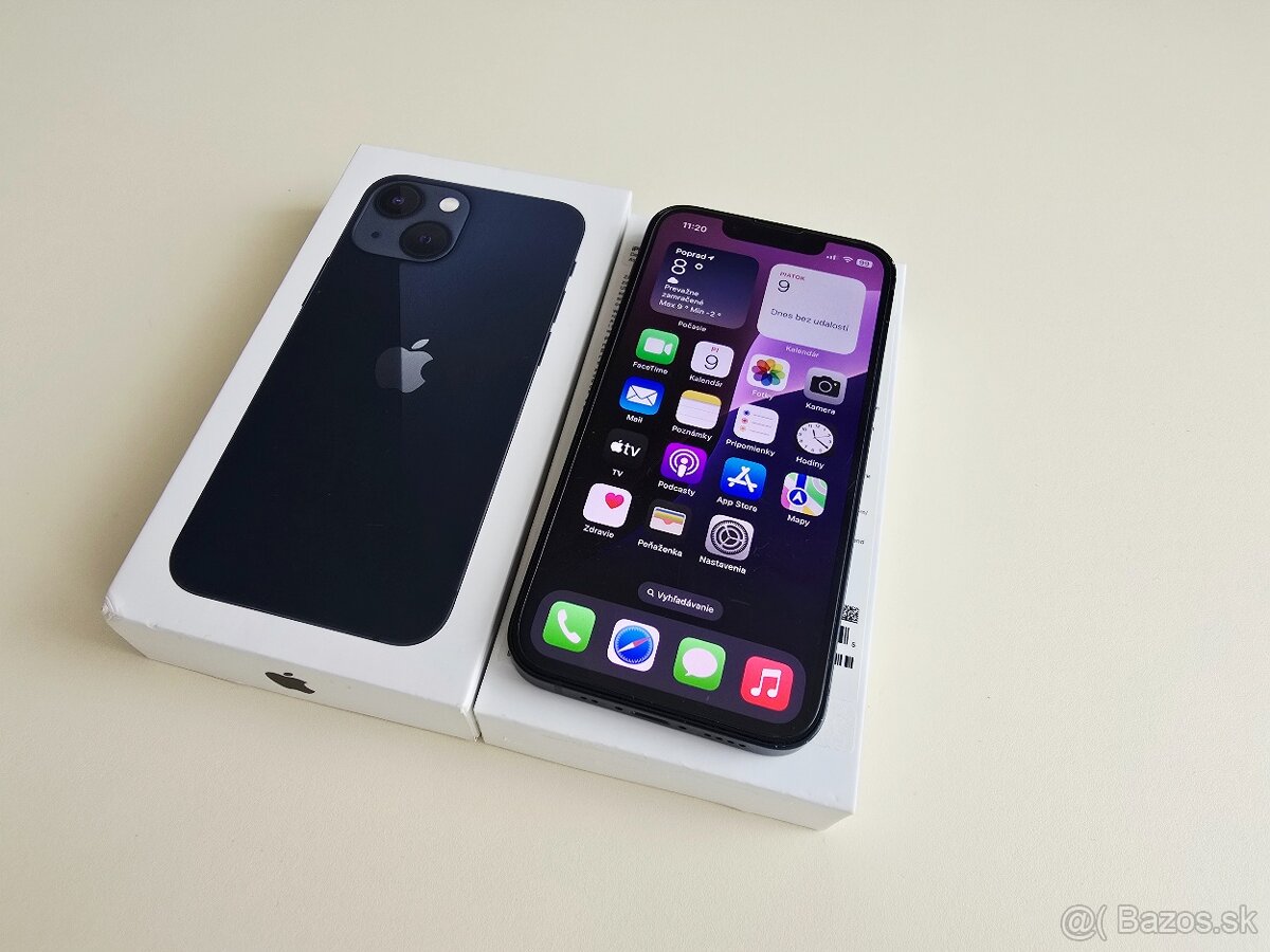 APPLE IPHONE 13 MINI 128GB Midnight ,ZDRAVIE BATERKY 100%