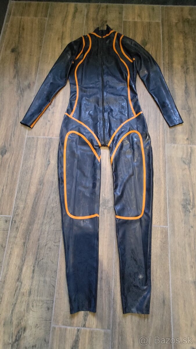 Latexovy catauit čierno - oranžový