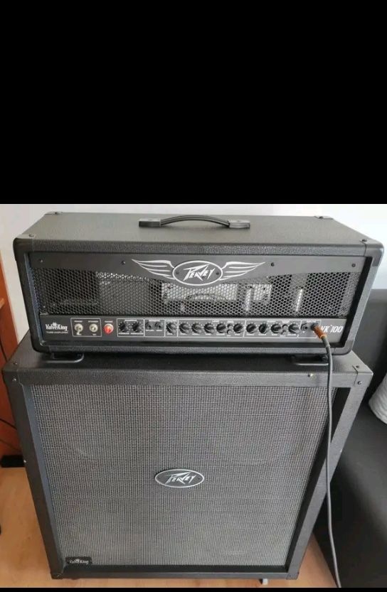gitarový zosilňovač, hlava+box Peavey Valveking NOVÉ LAMPY