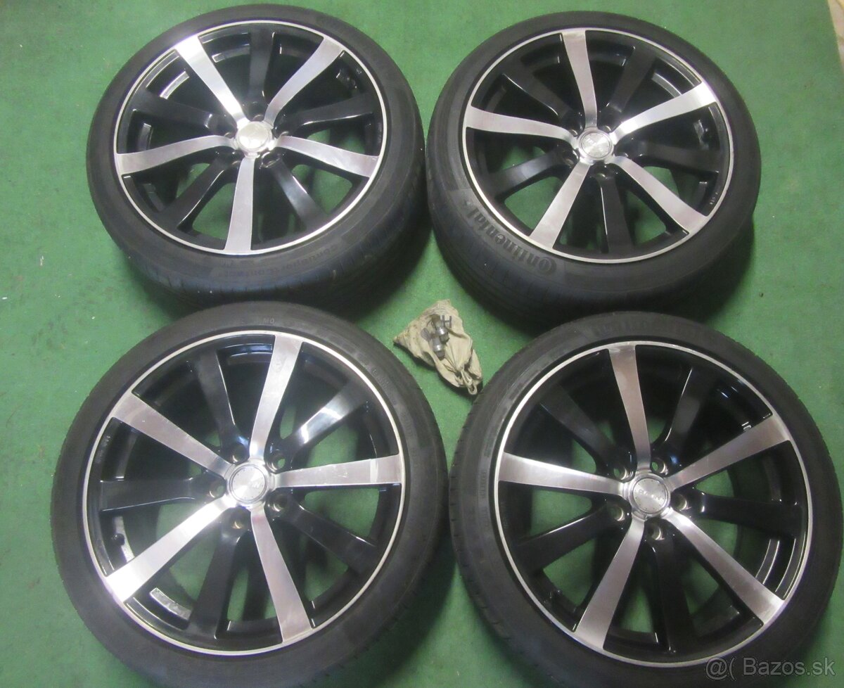 R18 letná sada PLATIN rozteč 5x112 225/40R18 CONTINENTAL