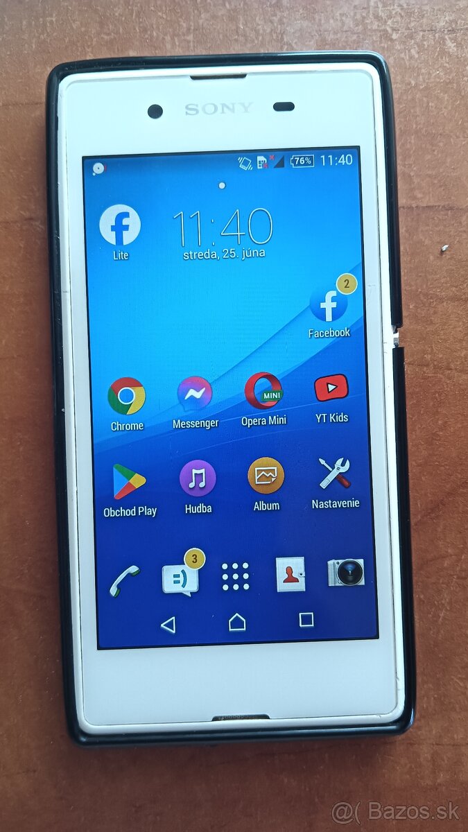 Sony xperia e3 s nabijackou