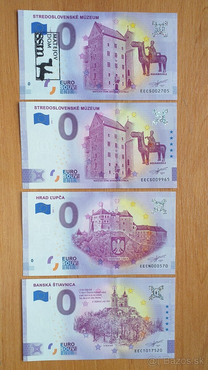 0 euro bankovka, 0 euro souvenir, 0€ bankovka 2