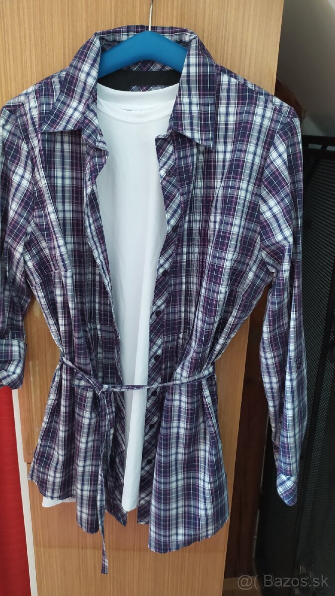 Blúzka č.42 + tričko , cena 5+3 Aj samostatne.