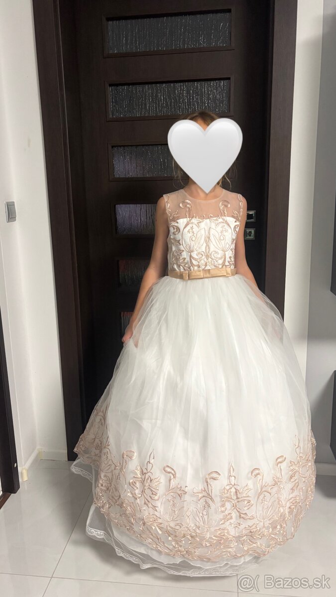 Dievčenské spoločenské šaty v.150-155 cm