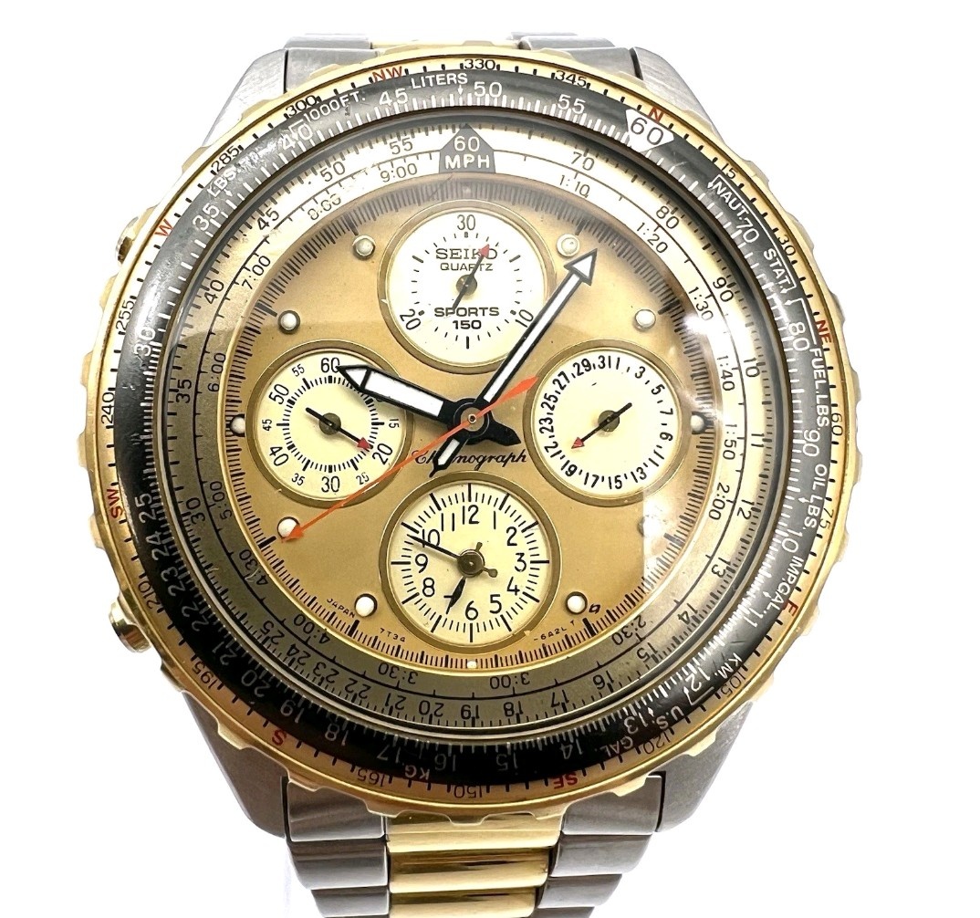 Kúpim takéto hodinky SEIKO Flightmaster 7T34-6A00