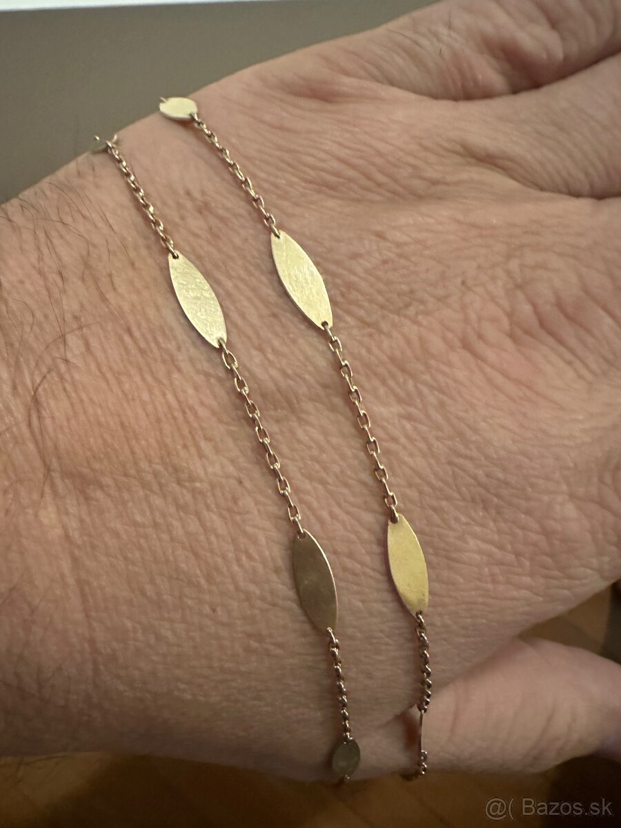 Damska zlata retiazka náhrdelník 14kt zlato