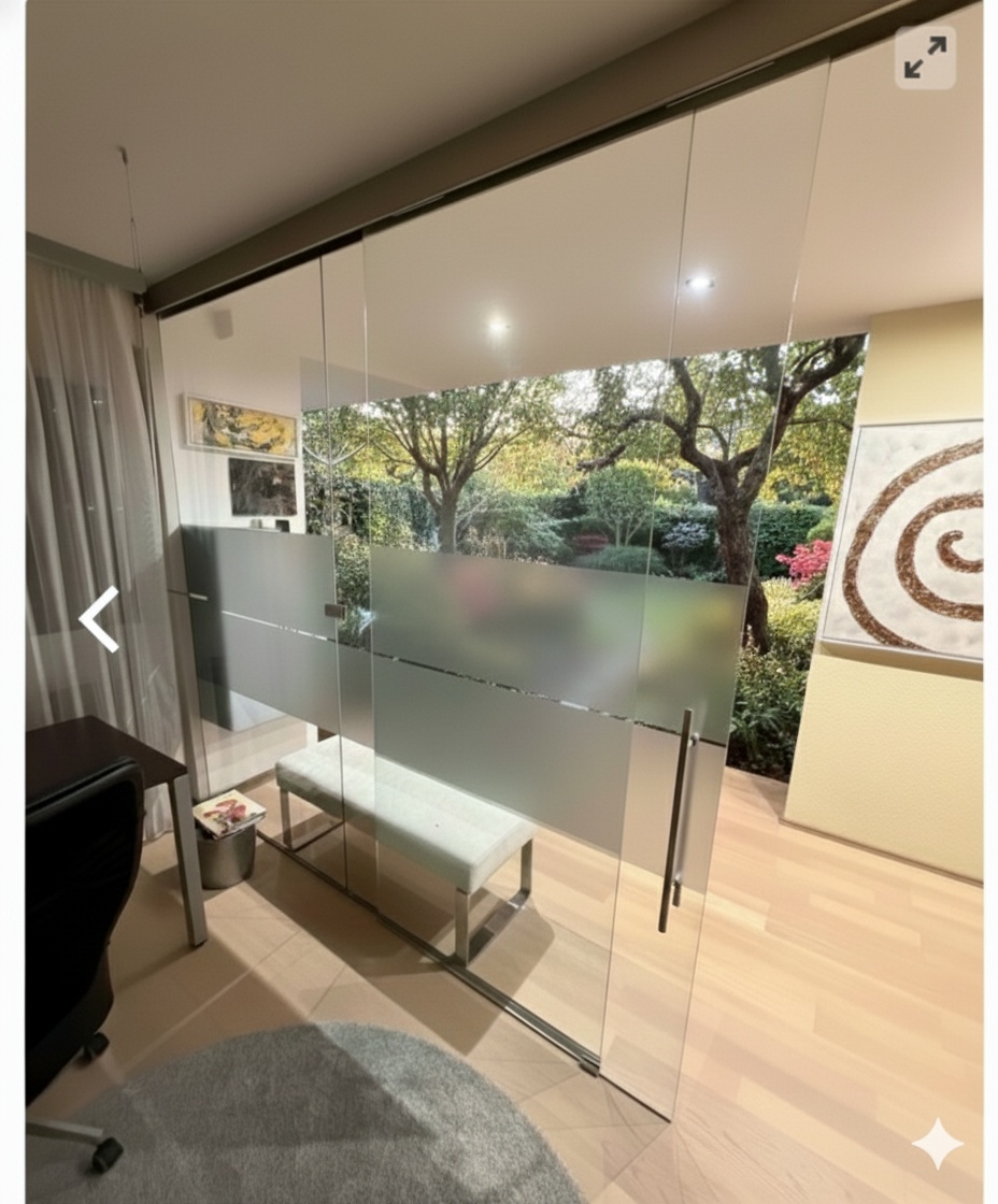 Sklenená deliaca stena