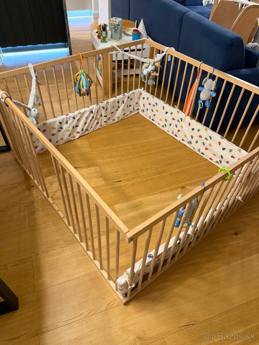 detska ohradka drevena