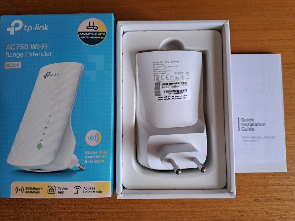 WiFi repeater TP-Link RE200