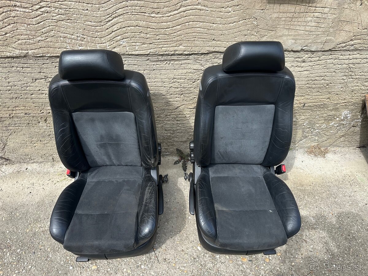 Kožené sedačky semiš passat b5 b5.5