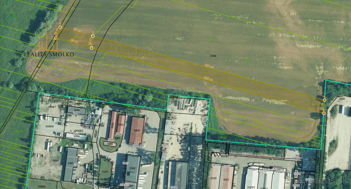 Pozemky na predaj - Prešov mestská časť Nižná Šebastová.
