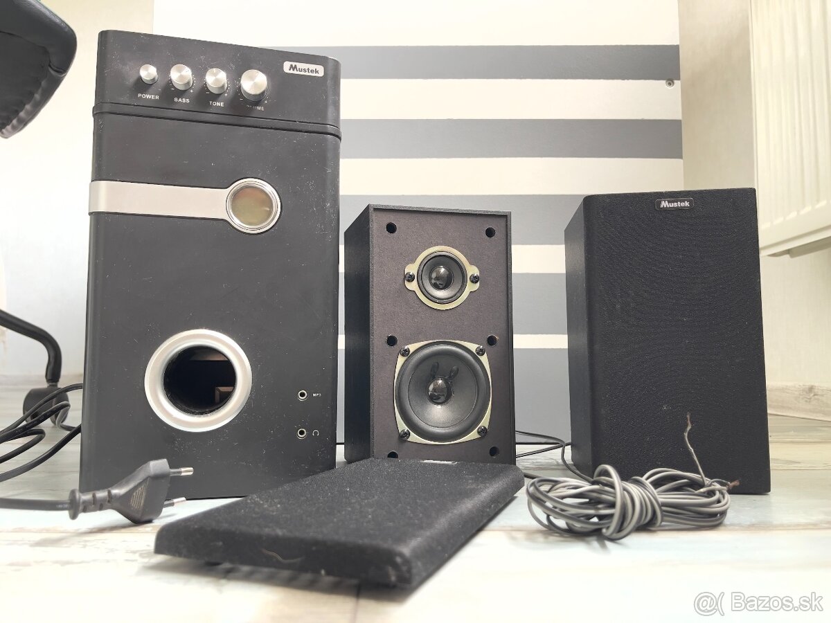 Mustek SM-310 reproduktory 2.1 14W+10Wx2