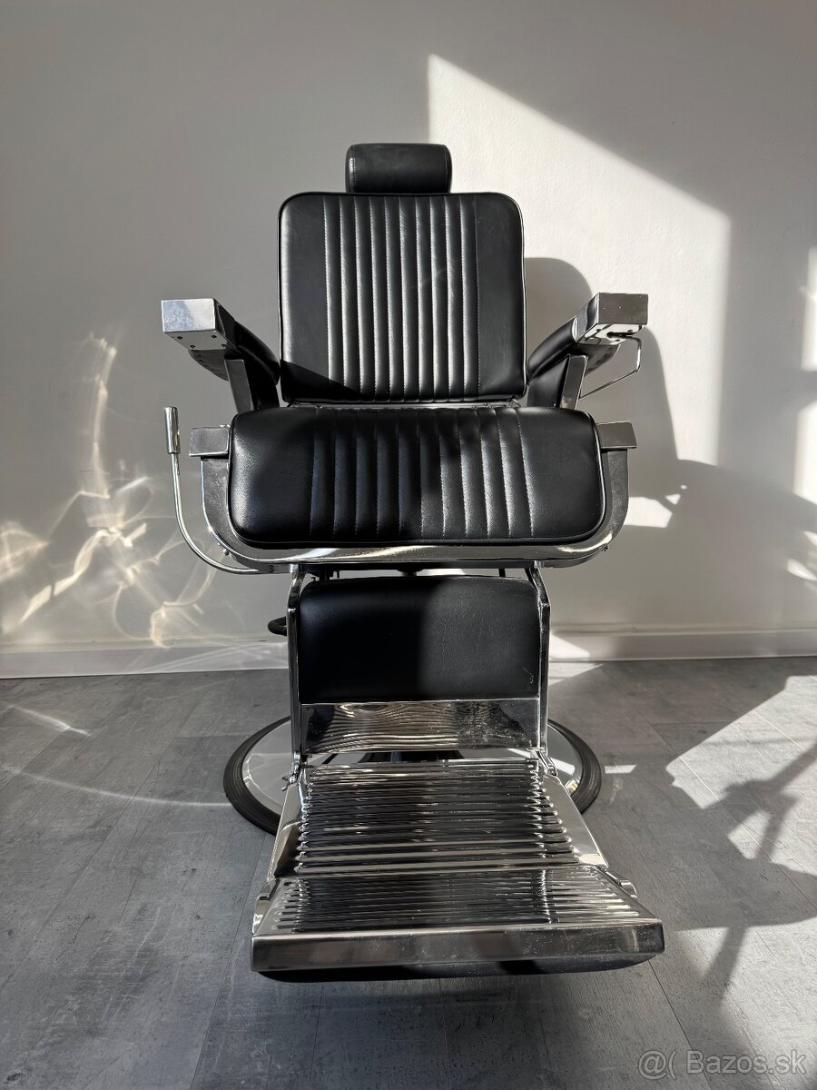 🪑 Na predaj: NOVÉ barberské kreslo GABBIANO ROYAL BLACK