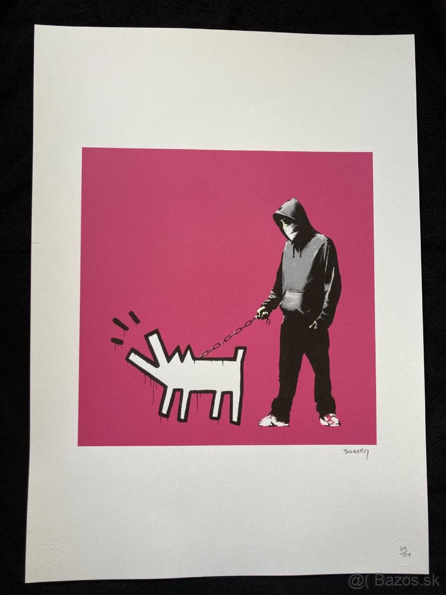 BANKSY - “113/150" KEITH HARING DOG