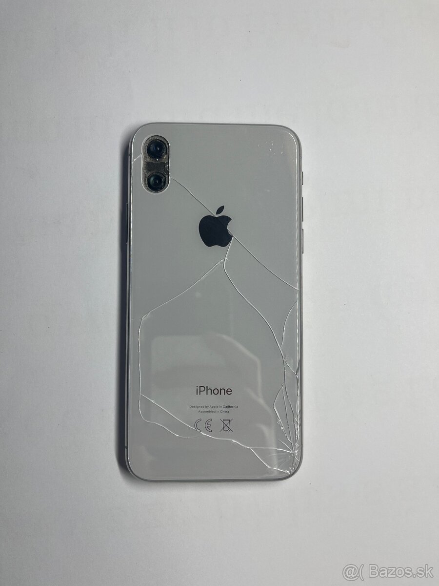 iPhone X, 258gb biely
