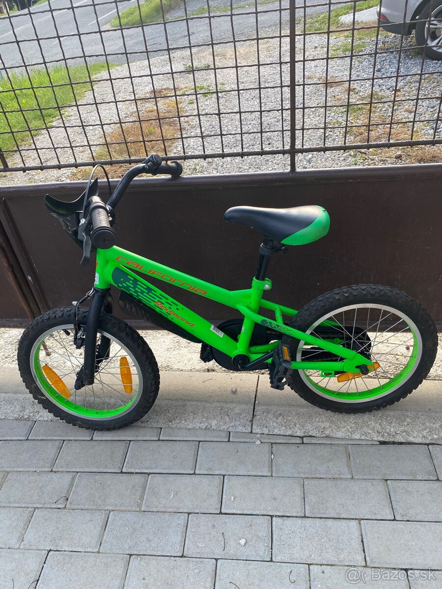 Detský bicykel zelený 16