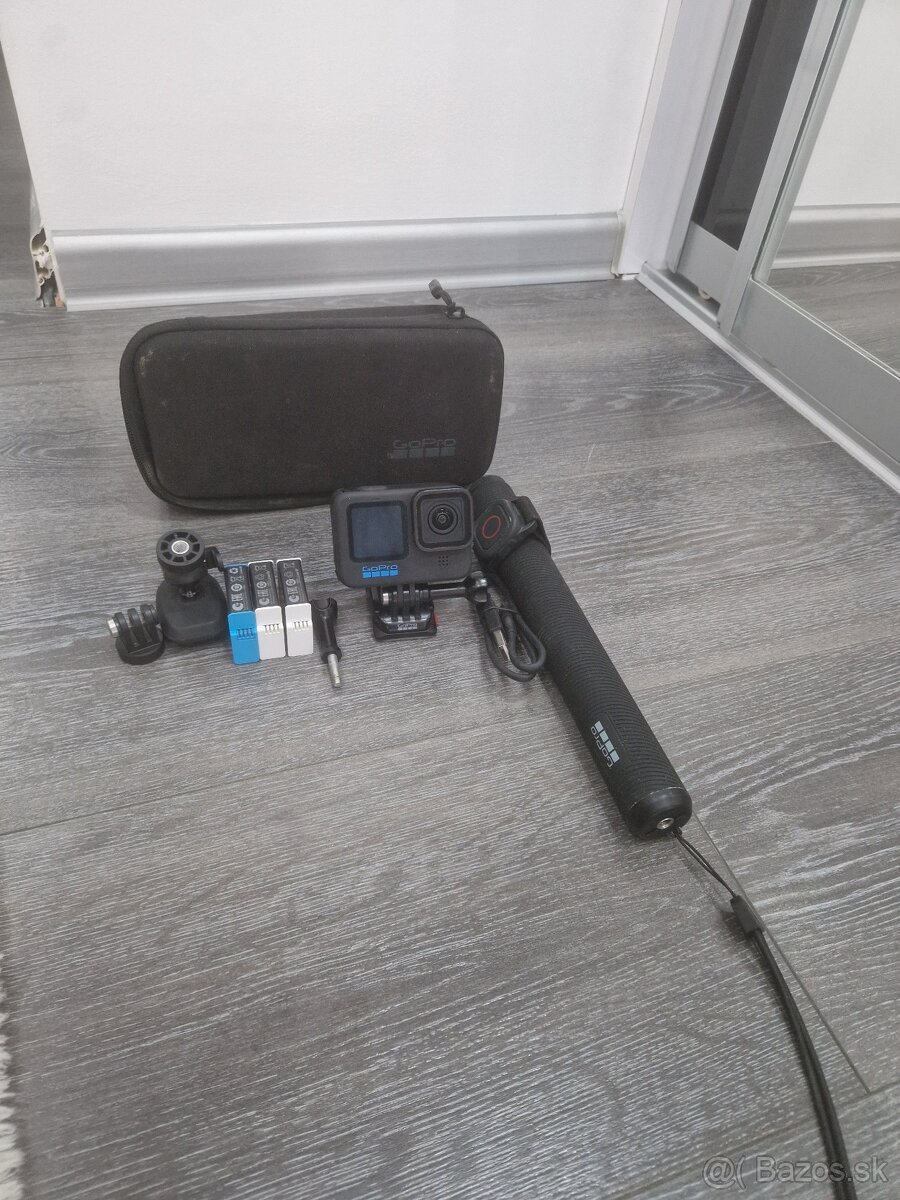 Go Pro Hero 10 + Predlžovacia tyč GoPro + vodotesný diaľkový