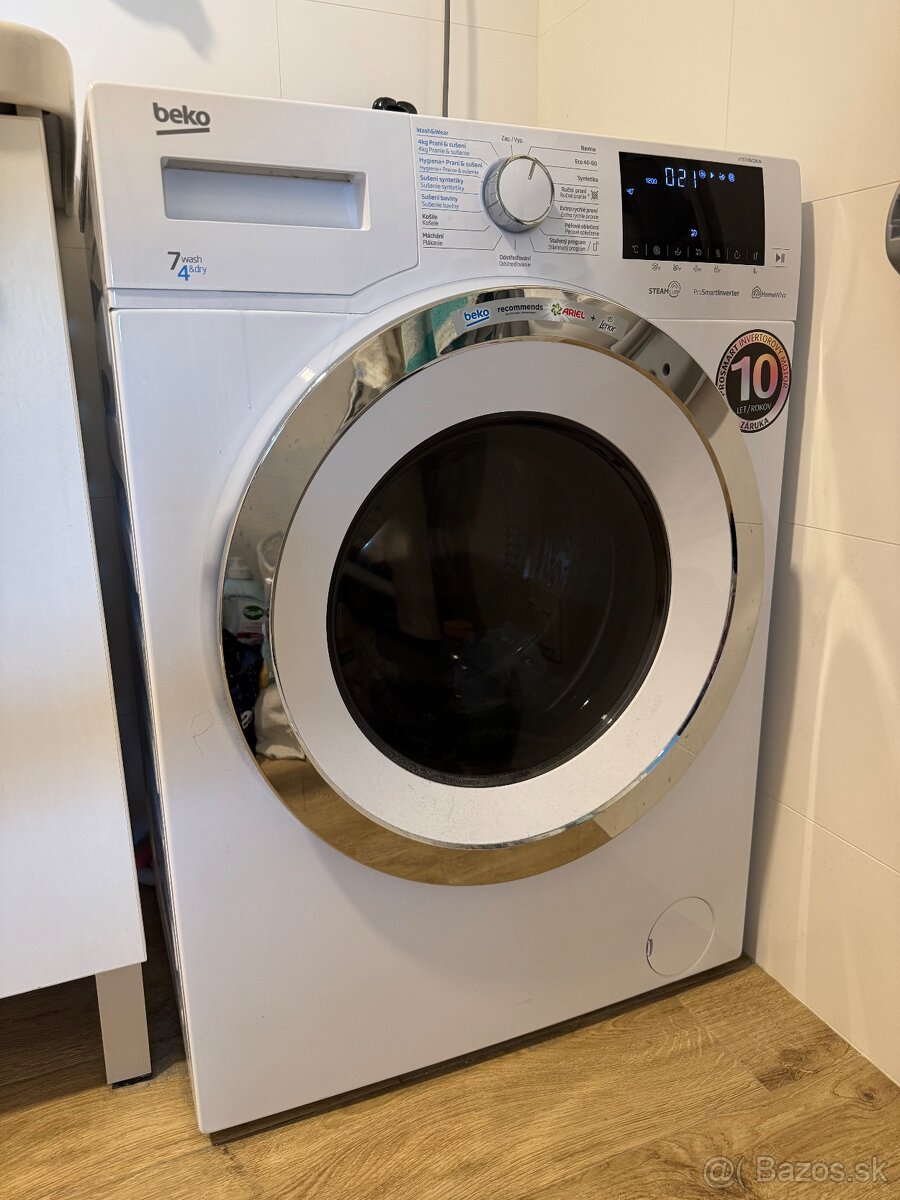 Práčka so sušičkou Beko HTE7736CSXCW