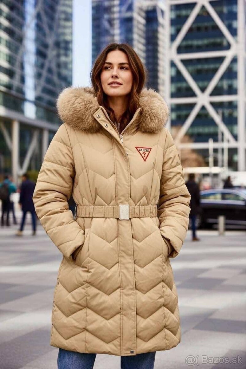 Hnedá bunda Guess