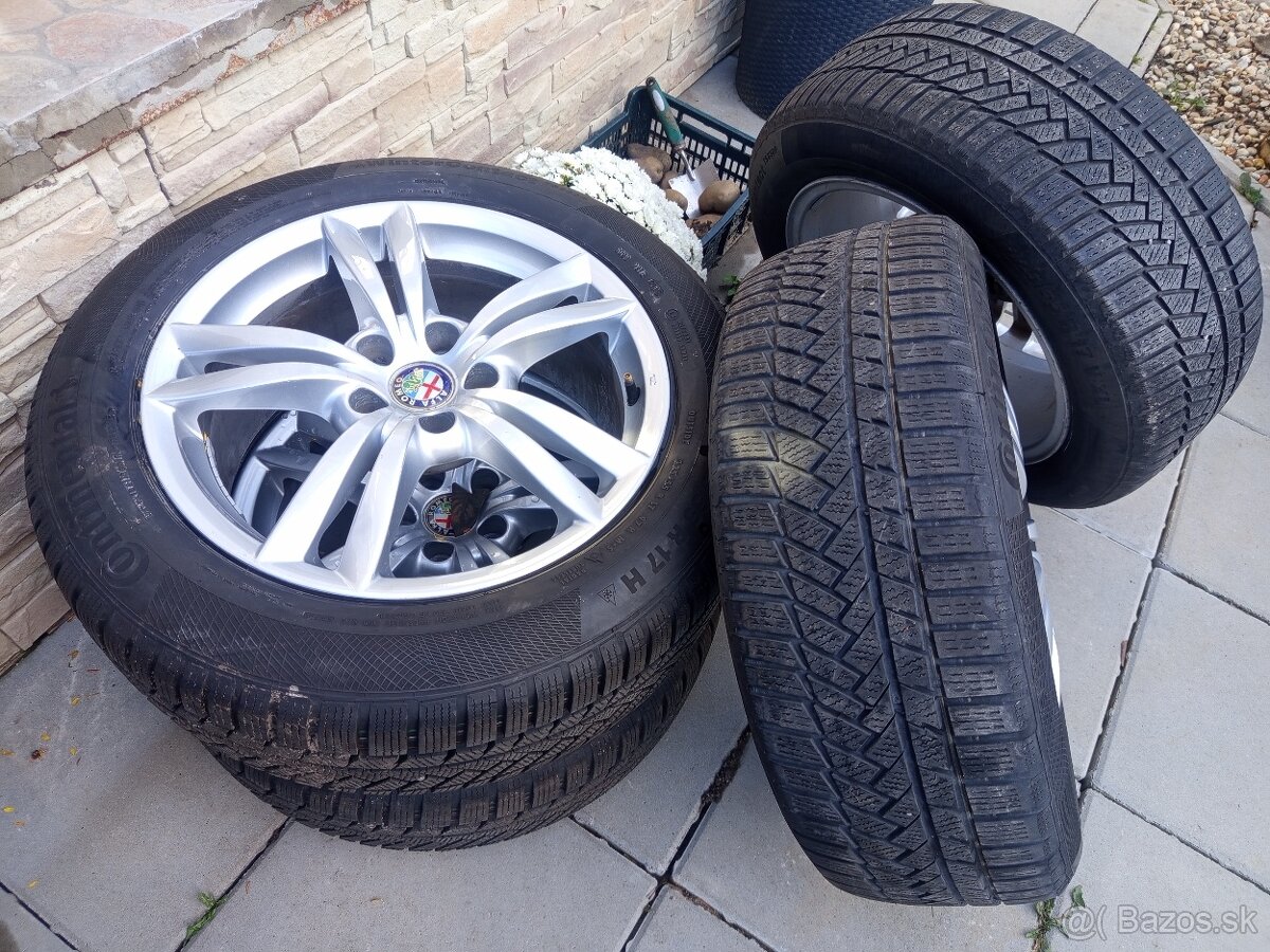 Hliníkové disky so zimnými pneu