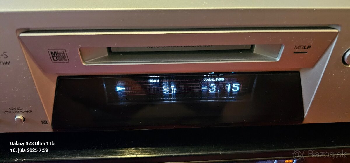 Predám minidisc SONY MDS-JE480