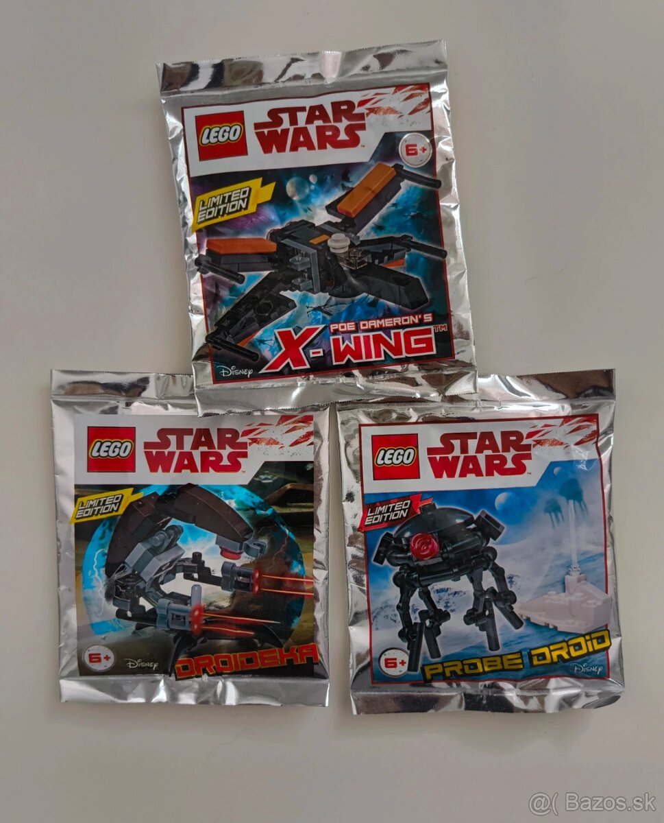 Set 3 Lego Star Wars Polybagov