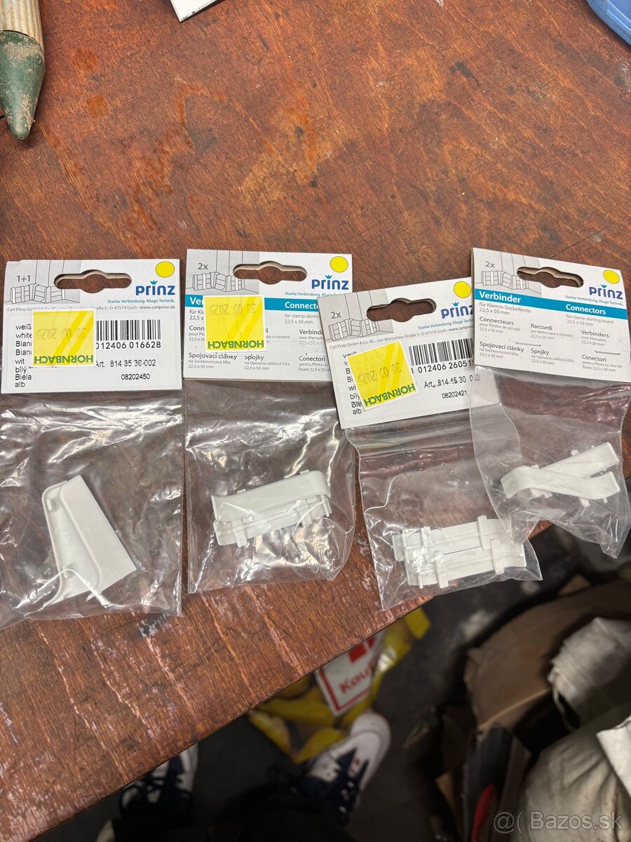 Spojky a rohovky na okopove lišty