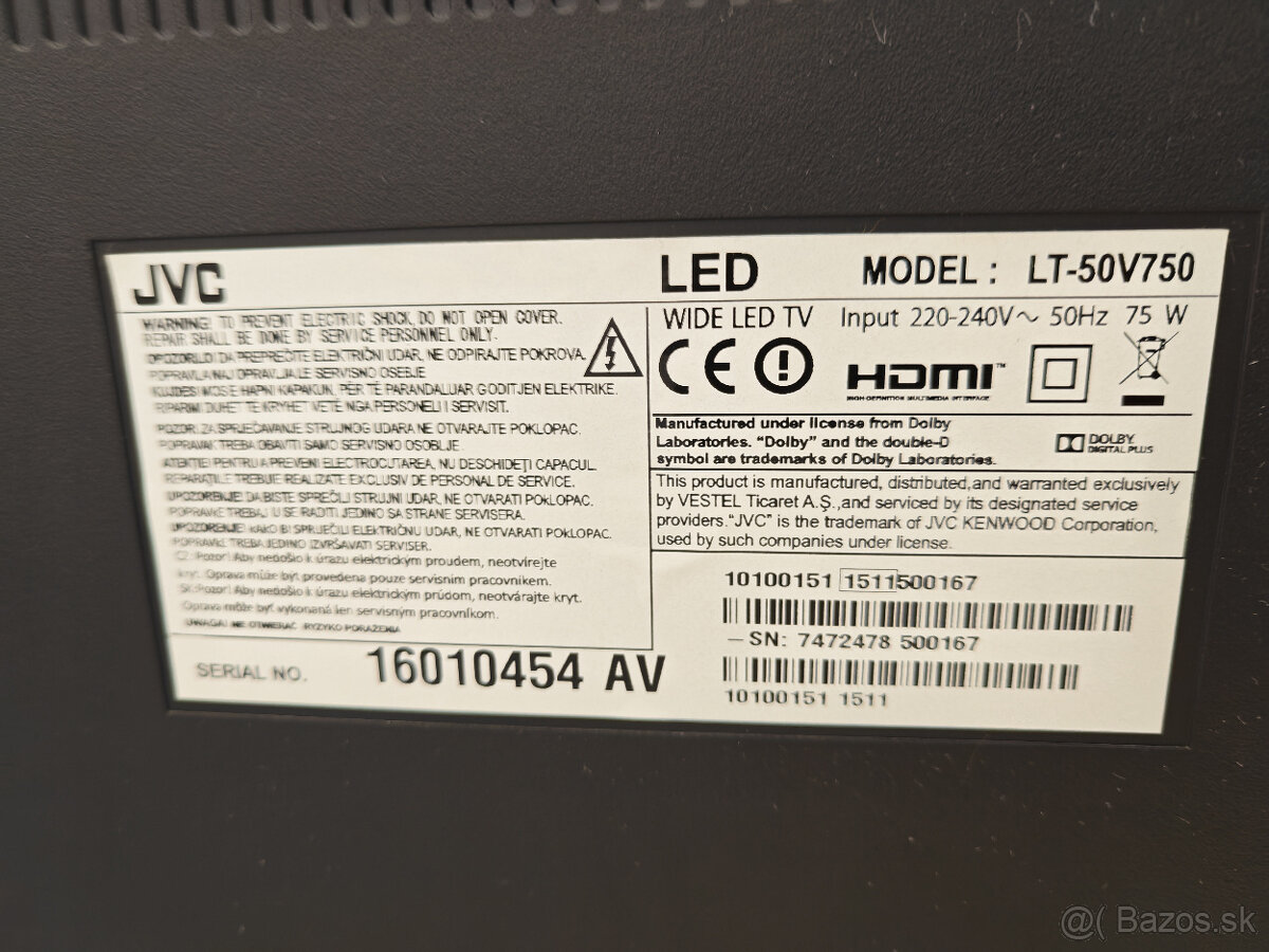 50" JVC LT-50V750