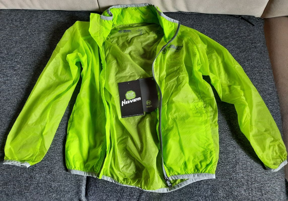 Cyklistická bunda - FEATHERLITE 80 KIDS - zelená veľkosť 2