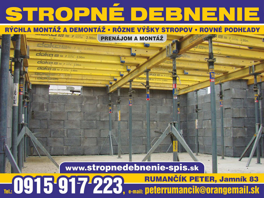 Debnenie stropov