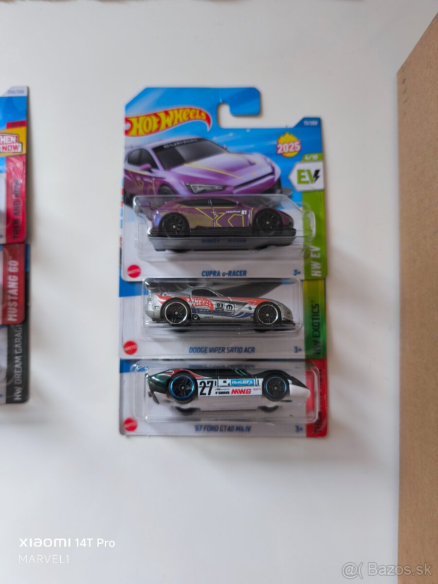 Hotwheels nové modely zabalené