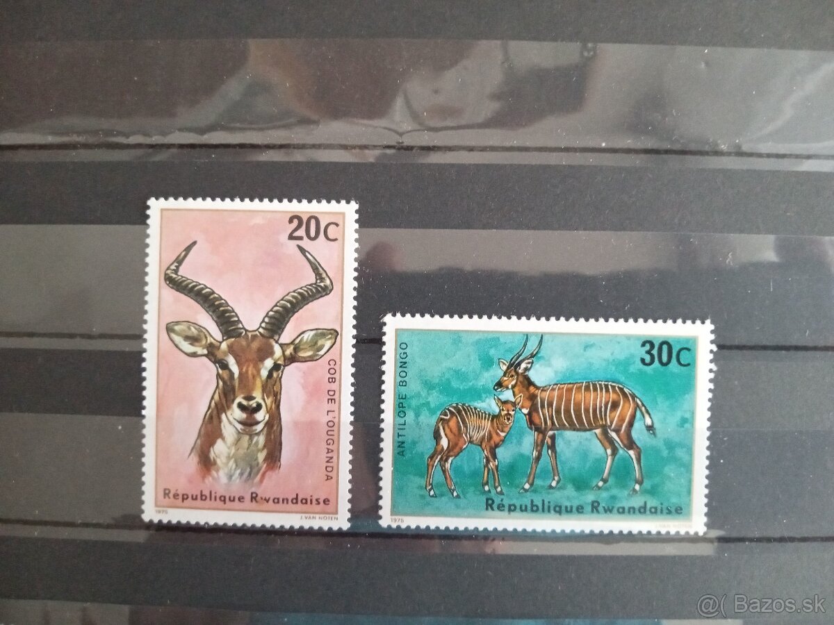 Poštové známky č.912 - Rwanda - fauna