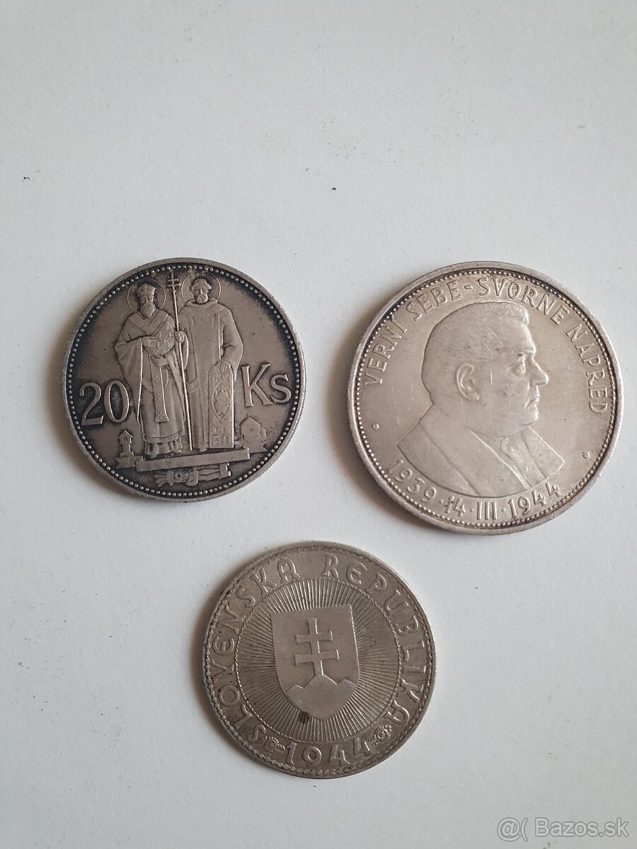 Strieborné Slovenské koruny