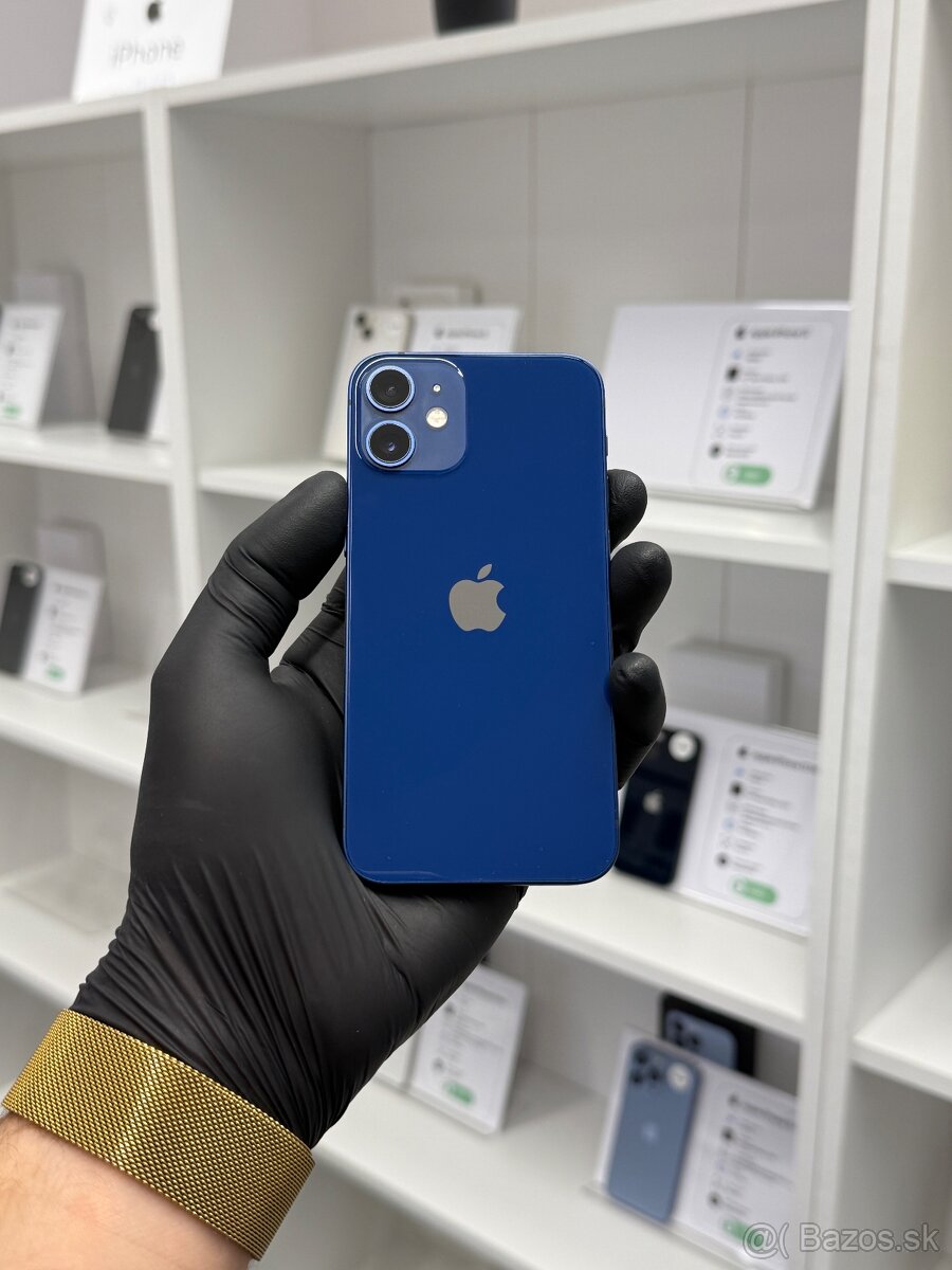 ZÁRUKA 2 ROKY / Apple iPhone 12 Mini 128GB Blue, 100%