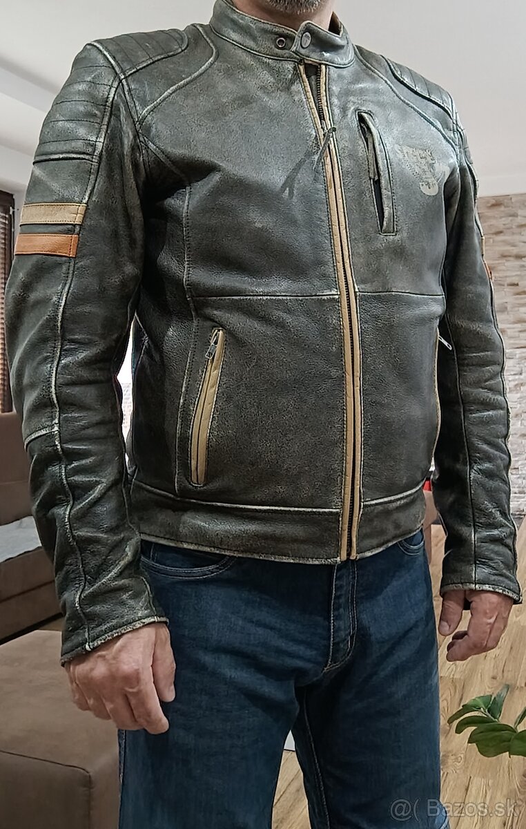 Kožená motocyklová bunda