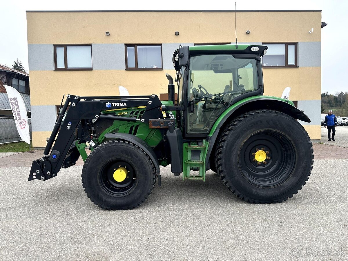 John Deere 6125R s čelným nakladačom Trima +3.1p Traktor