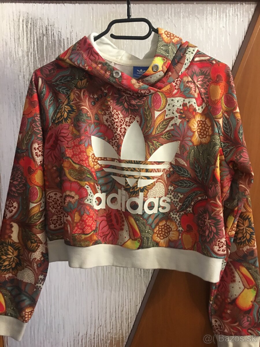 ADIDAS originál crop/topova damska mikinka S