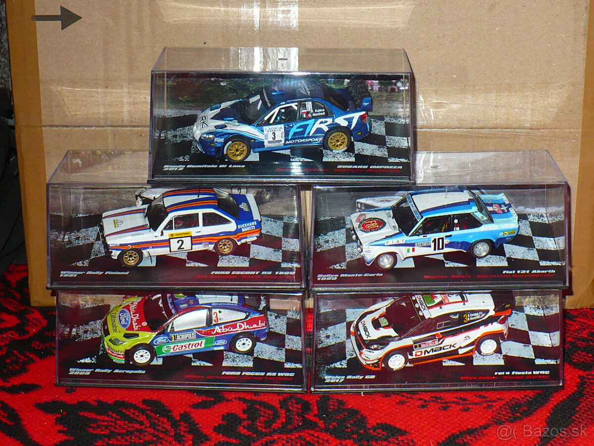 Kovové modely rally - deAgostini (Altaya) 1/43